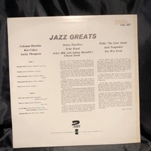 Various / Jazz Greats LP Saga Pre_画像2