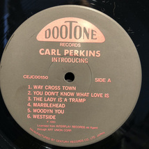 Carl Perkins / Introducing LP DOOTONE・CENTURY RECORDS_画像3