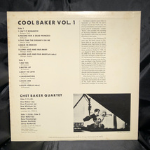 CHET BAKER QUARTET / COOL BAKER VOL.1 LP PACIFIC JAZZ・KING RECORD_画像2