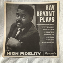 Ray Bryant / Ray Bryant Plays LP SIGNATURE・King Record_画像7