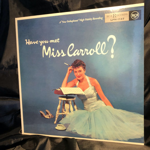 Barbara Carroll Trio / Have You Met Miss Carroll? LP RCA・VICTOR