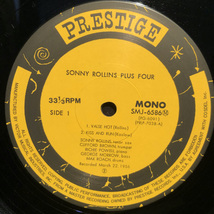 Sonny Rollins / Plus 4 LP PRESTIGE・VICTOR_画像3