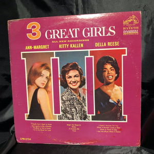 Kitty Kallen Della Reese Ann Margret / 3 Great Girls LP RCA VICTOR