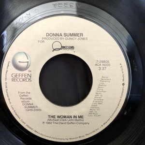 Donna Summer / The Woman In Me 7inch Geffen Records