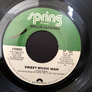 Millie Jackson / Sweet Music Man Go Out And Get Some (Get It Out'cha System) 7inch Spring Records