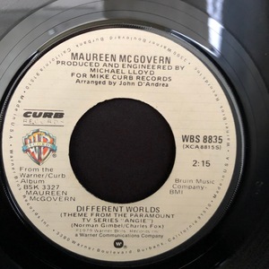 Maureen McGovern / Different Worlds 7inch Warner Bros. Records