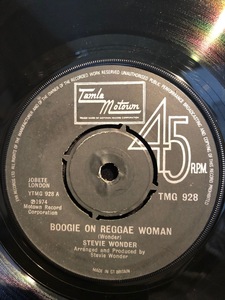 Stevie Wonder / Boogie On Reggae Woman 7inch TAMLA MOTOWN