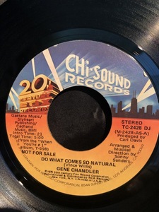 GENE CHANDLER / do what comes so natural 7inch 20th Century Fox Records