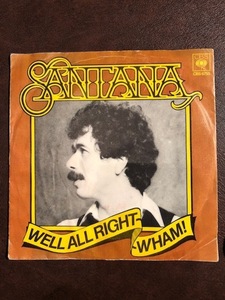 SANTANA / WELL ALL RIGHT 7inch CBS