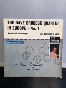 THE DAVE BRUBECK QUARTET IN EUROPE-NO.1 7inch　FONTANA