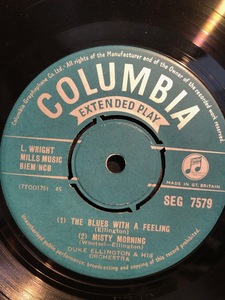 Duke Ellington / THE BLUES WIYH FEELING 7inch COLUMBIA