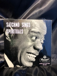 SATCHMO SINGS / SPIRITUALS 7inch brunswick records