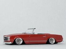 京商 1/64(改) メルセデス ベンツ 280SL 縦目　アルミ深リム_画像1