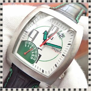 シチズン VAGARY GD00-S055555 クォーツ スクエア デイト 革ベルト 37mm メンズ 腕時計 CITZEN
