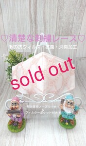 ☆清楚な刺繍チュールレース☆インナー ピンク×ホワイト