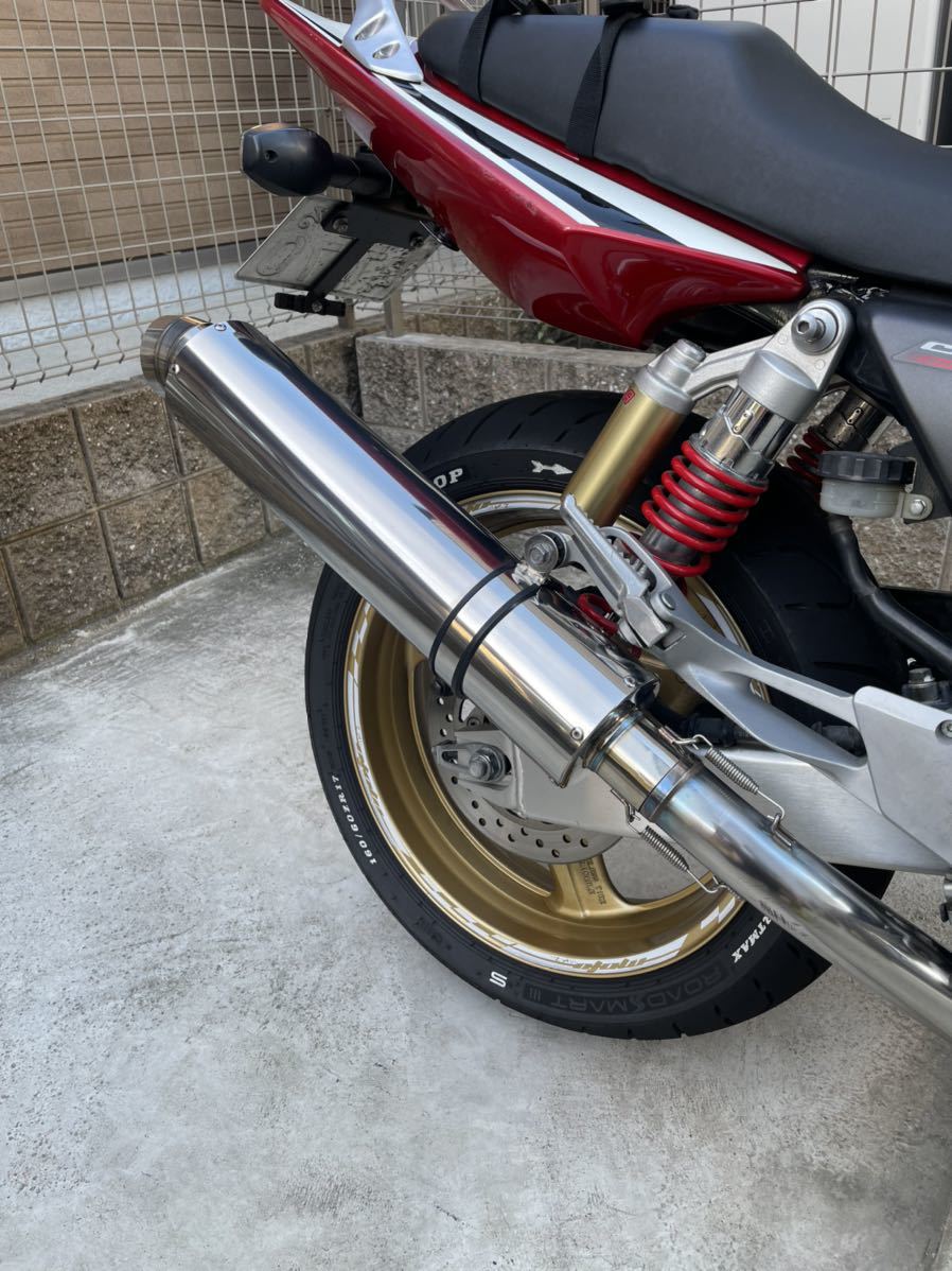 CB400SF REVO NC42 スリム管 メッキ マフラー 注目の 注目の CB400SF REVO NC42 スリム管 メッキ マフラー 注目の 注目の