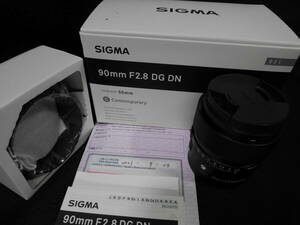 SIGMA 90mm F2.8 DG DN αEマウント 昨年9月購入　保証書あり　sony　FE シグマ 