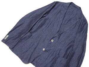 ◆CC COLLECTION CORNELIANI/コルネリアーニ◆ピンストライプ リネンサマージャケット【50(XL)】(A7)相当/10.9万