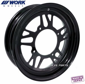 [ domestic production goods ]WORK super light weight / height rigidity aluminium wheel black [ type GS] Gyro Canopy [TA02] Ape 50/ Ape 100 etc. [12 -inch /3.5J] air valve attaching 