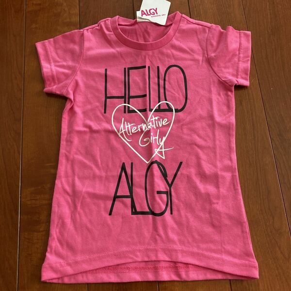 ALGY・アルジー・半袖Tシャツ・ピンク・110