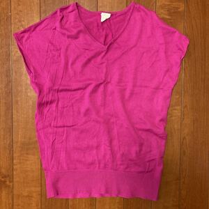 シンプル・半袖・チュニック・フリーサイズ・綿１００％・ピンク系