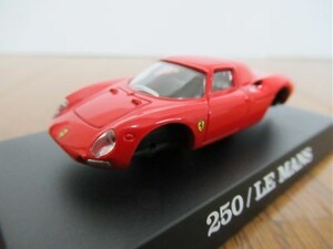 【未組立】1/64ミニカー　Ferrari　250 LE MANS　フェラーリ　250LM　赤①　解説カード付　京商　フェラーリコレクションⅡ【管理：3008】