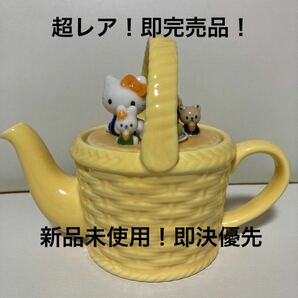 sanrio ハローキティ デコレーションポット 急須 陶器 ティーポット