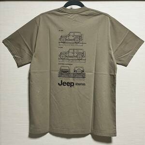 UNIQLO(ユニクロ) - MEN ザ・ブランズ カー UT グラフィック Tシャツ Jeep レギュラーフィット ベージュ Lサイズ タグ付き 未使用 完売品