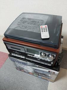 マルチプレーヤー KRP-308MS レコード・CD・カセット・2バンドラジオ 箱あり　美品
