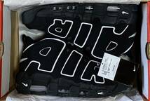 NIKE Air More Uptempo Black White 26cm US8 国内正規 ナイキ エア モア アップテンポ 黒白 ブラック ホワイト dunk sb JORDAN force 1_画像2