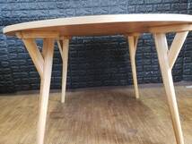 【未使用・訳アリ】円形ダイニングテーブル・幅120cm・北欧モダンデザイン・4439_画像8