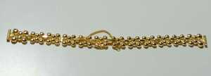  antique lady's wristwatch breath band belt Gold color 