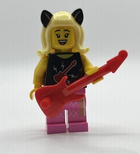 新品　即決　未使用　レゴ　ＬＥＧＯ　ミニフィグ　ミニフィギュア　シティ　猫耳 バンドガール　ギター　ロッカー　ミュージシャン　女性