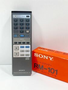 ソニーリモコン！SONY REMOTE COMMANDER RM-101 コンパクトディスクプレーヤー用！