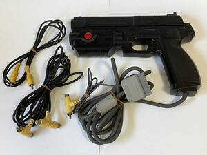 PS ガンコン NPC-103 ナムコ 中継ケーブル付き ガンコントローラー プレイステーション プレステ PS1