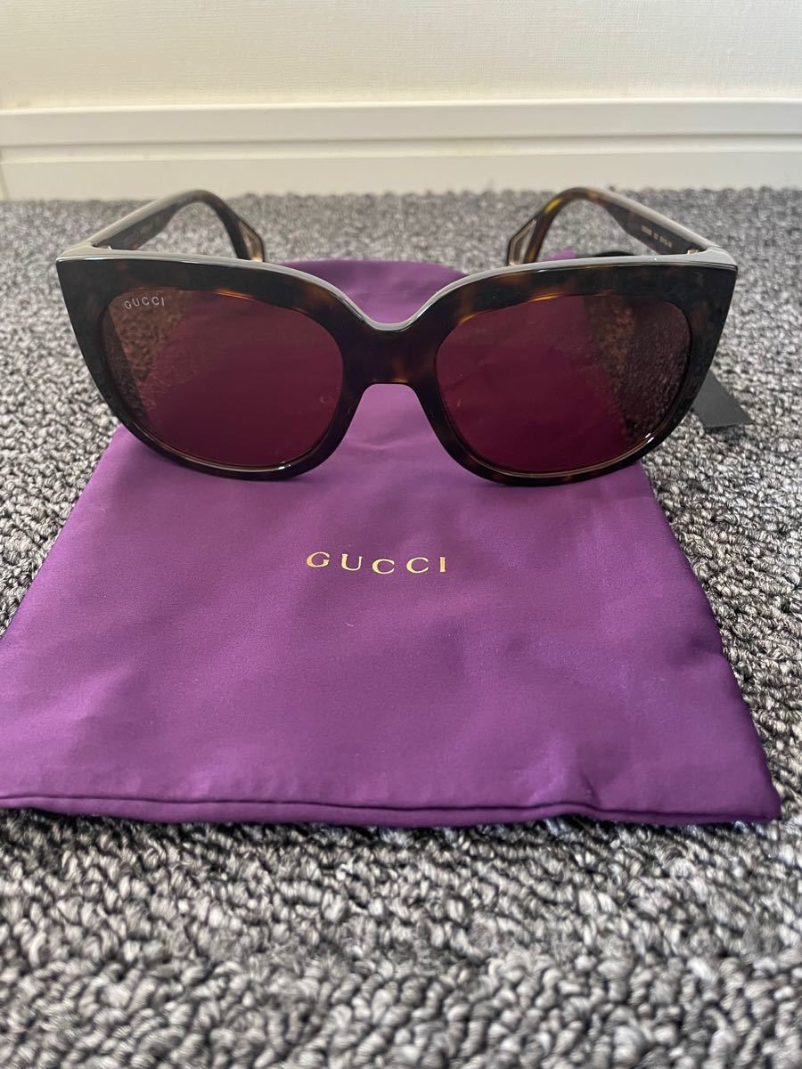 希少】GUCCI グッチ サングラス インターロッキングGG スクエア型 偏光