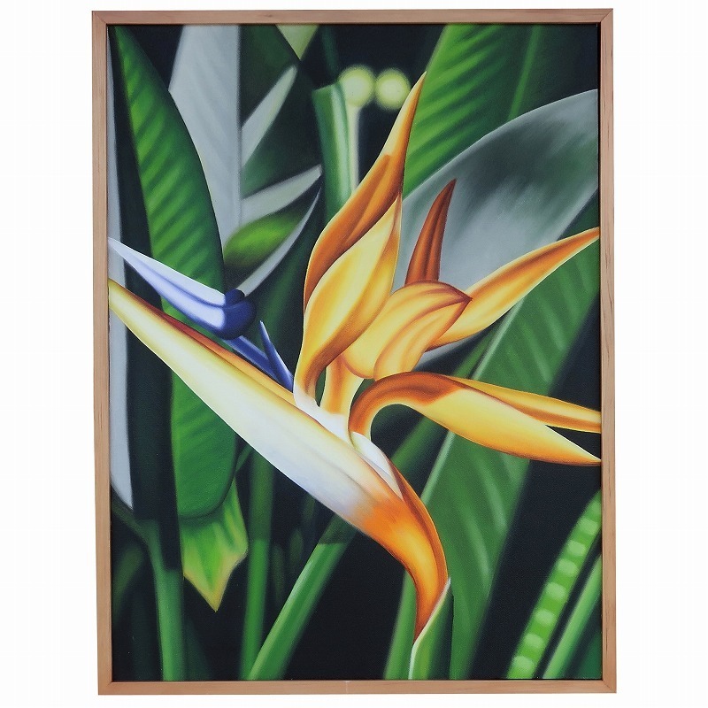 Paradiesblumengemälde Paradiesvogelblume [Modernes Resort-Interieur, balinesisches Gemälde, hawaiianisches Gemälde] YSA-240312, Kunstwerk, Malerei, Acryl, Schnittwunde