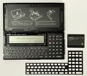 [ рабочий товар : прекрасный товар ] CASIO AI-1000 расширение память,C язык карта имеется RP-33 OM-52C карманный компьютер карманный компьютер 