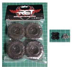 新品未開封 RGTタイヤ 4本 ミニッツ 4x4 取付部品セット すり合わせ済み 4×4