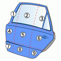 ミラ TA-L250S 左リアドア R41 69683_画像6