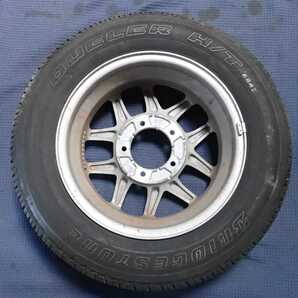 平成30年 ジムニー JB64W 純正 アルミホイール タイヤ 1本 5穴 BRIDGESTONE 175/80R16 中古 即決Dの画像9