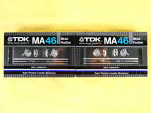 未開封品！ TDK メタル カセットテープ METAL POSITION TYPE Ⅳ 「 MA46 」2本セット 音響機器 記録媒体 @送料180円 (7436-13)_画像1