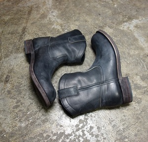 TK price 81,900 jpy several times only new goods . close condition KAZUYUKI KUMAGAI ATTACHMENT oil hose leather boots 42 1/2 Attachment horse leather 