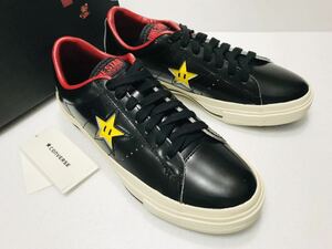  unused! dead Converse ONE STAR SUPER MARIO BROS.OX BLACK one Star Mario Brothers limited goods 24.5cm us 6.0 box attaching nintendo collaboration 