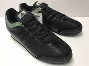 未使用!! デッド!! 2002製 adidas アディダス RUNNING 148296 ZETROC LE BLACK 29cm US 11 黒 レザー 天然皮革