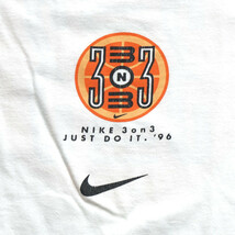 ★古着 90s ビンテージ NIKE BASKETBALL ナイキバスケットボール 「3on3」 Tシャツ M★_画像4