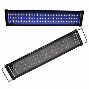 Wellvie 水槽用照明 アクアリウムライト LED600 60cm～80cm LEDライト 白/青 点灯モード切替可能