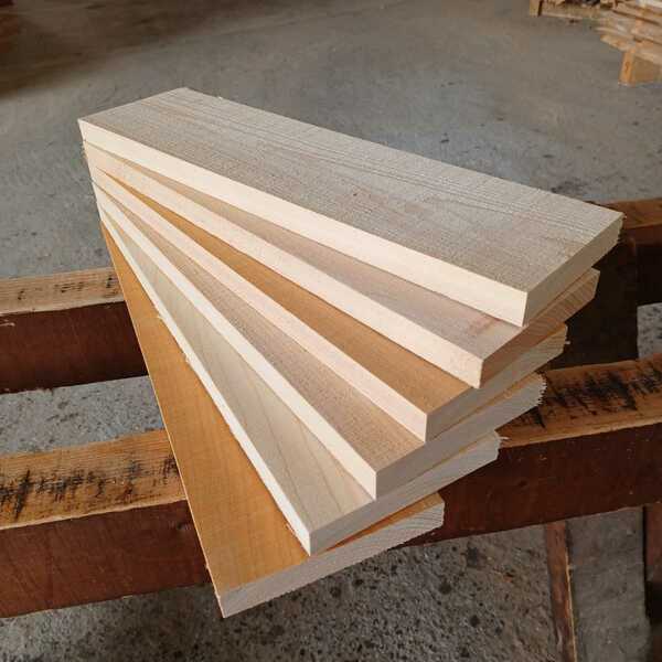 B-861【43.7×11.3～12.6×2cm】国産ひのき　板　6枚セット まな板 棚板 看板 一枚板 桧 檜 DIY