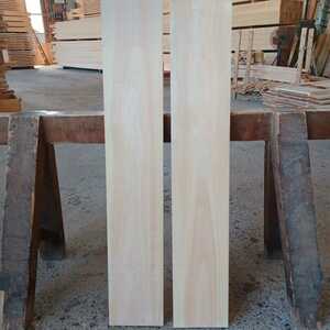 B-882【100×17.5×1.9cm】国産ひのき　板　2枚セット まな板 棚板 看板 一枚板 桧 檜 DIY