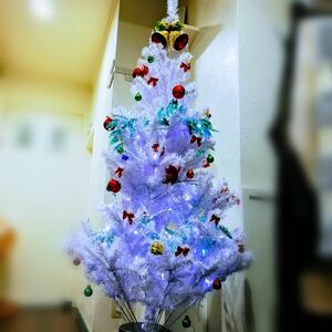  Christmas tree / height 180cm white / tree only, equipment ornament is not attached 